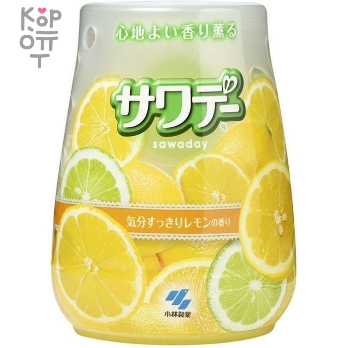 Освежитель воздуха для туалета «Lemon»/«Sawaday–аромат лемонграсса», 140гр.