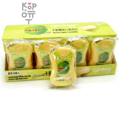 Освежающая карамель Холодок Ginkee Prebiotics с пребиотиками и фруктовым вкусом Яблока