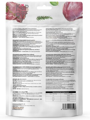 Лакомство Ranova для собак сублимированное Утка, 50гр.