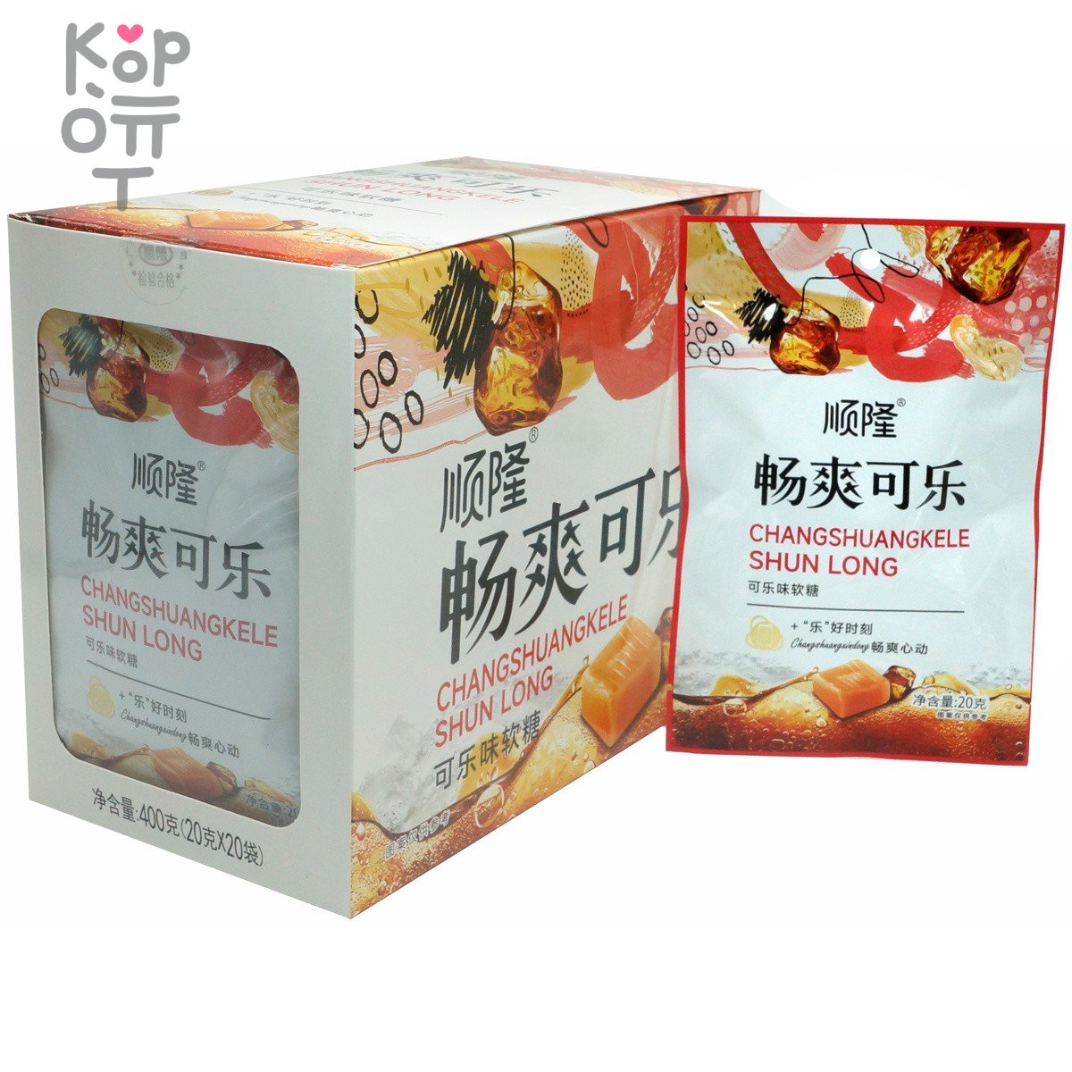Жевательная конфета Shun Long - мармеладки со вкусом Колы, купить с доставкой на дом фото 1 &mdash; Корейские товары для всей семьи(КорОпт)