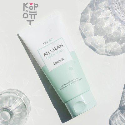 Heimish pH 5.5 All Clean Green Foam - Слабокислотная пенка для чувствительной кожи, гелевая текстура.