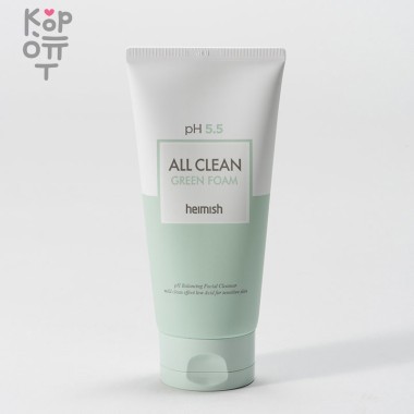 Heimish pH 5.5 All Clean Green Foam - Слабокислотная пенка для чувствительной кожи, гелевая текстура. — Корейские товары для всей семьи(КорОпт)