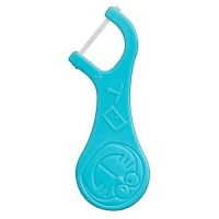 EBISU Everyday Kid's Dental Floss - Детский флоссер с ЛЕНТОЧНОЙ зубной нитью на плоской ручке (с 2 лет) 30шт. 