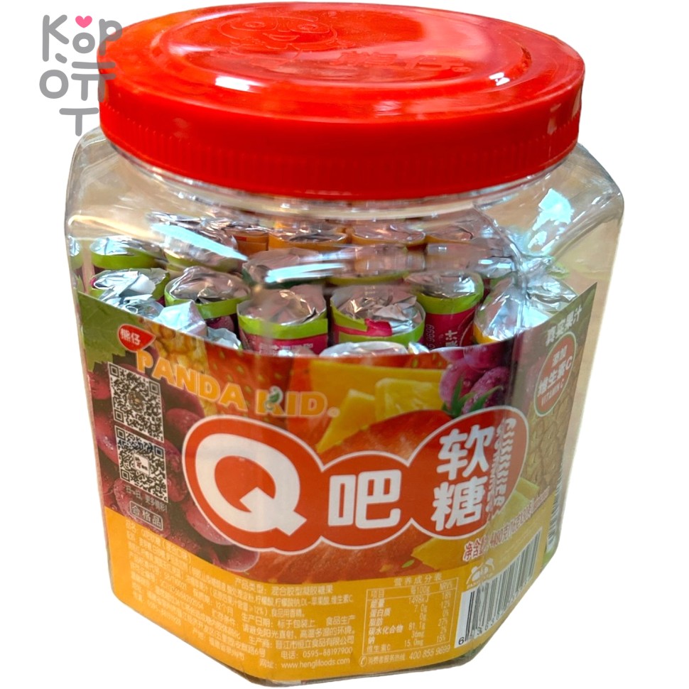 Жевательный мармелад Panda Kid Gummies - со вкусом спелых фруктов и витамином С, купить с доставкой на дом фото 1 &mdash; Корейские товары для всей семьи(КорОпт)