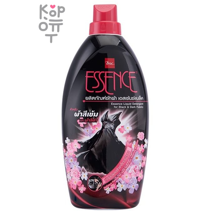 LION Essence Black & Dark - Гель для стирки суперконцентрат 960мл., Для черного белья