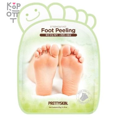 Pretty Skin Strong and Fast Foot Peeling - Омолаживающая маска-носочки для ног с эффектом пилинга 40мл. — Корейские товары для всей семьи(КорОпт)