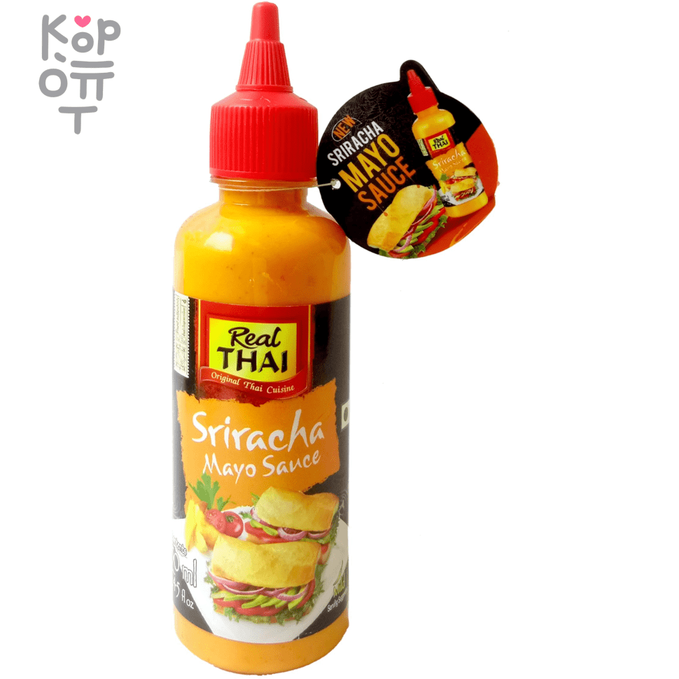 Real Thai Sriracha Mayo Sauce - Соус Шрирача Майо 250гр., купить с доставкой на дом фото 1 — Корейские товары для всей семьи(КорОпт)