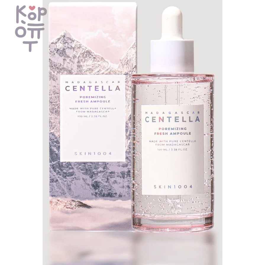 Skin1004 Madagascar Centella Poremizing Fresh Ampoule - Укрепляющая ампула для сужения пор 30мл., купить с доставкой на дом фото 1 &mdash; Корейские товары для всей семьи(КорОпт)