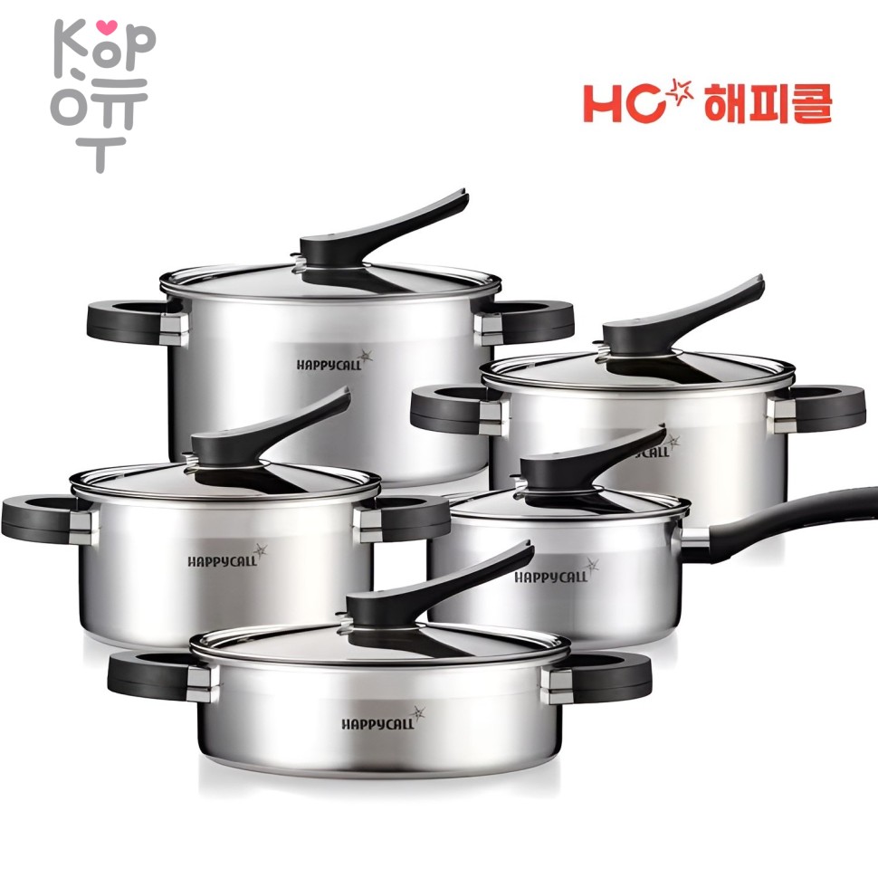 IH кастрюля HappyCall 3-Ply Stainless Steel Pot - Из 3-х слойной нержавеющей стали, купить с доставкой на дом фото 1 — Корейские товары для всей семьи(КорОпт)