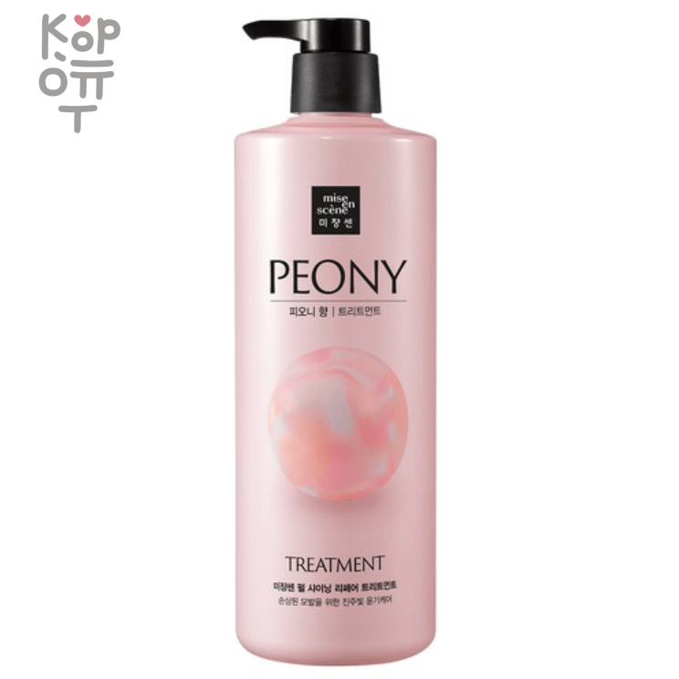 Mise en Scene Pearl Shining Peony Treatment - Восстанавливающий бальзам для волос с ароматом Пиона 1л., купить с доставкой на дом фото 1 &mdash; Корейские товары для всей семьи(КорОпт)