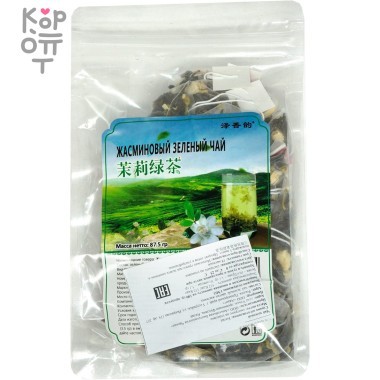 Чай Жасминовый зеленый чай пакетированный 25пак.*3,5гр., 87,5гр. — Корейские товары для всей семьи(КорОпт)