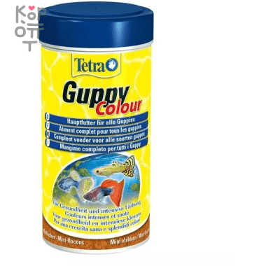 TetraGuppy Colour корм для гуппи для улучшения окраса 250 мл — Корейские товары для всей семьи(КорОпт)