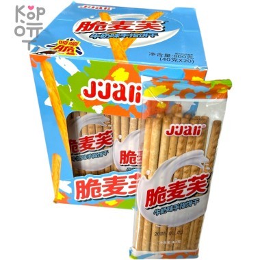 Хрустящие палочки Jjali Cakes - Хрустящее злаковое печенье со вкусом молока — Корейские товары для всей семьи(КорОпт)
