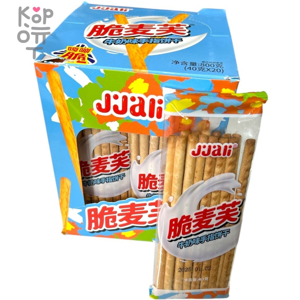 Хрустящие палочки Jjali Cakes - Хрустящее злаковое печенье со вкусом молока, купить с доставкой на дом фото 1 — Корейские товары для всей семьи(КорОпт)