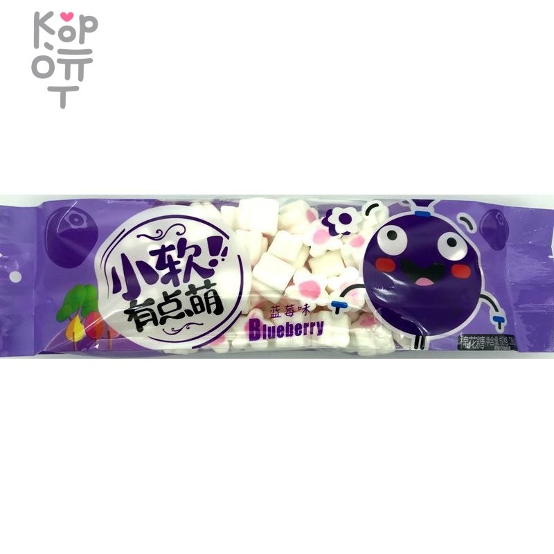 Маршмеллоу Черника, 138гр., купить с доставкой на дом фото 1 &mdash; Корейские товары для всей семьи(КорОпт)