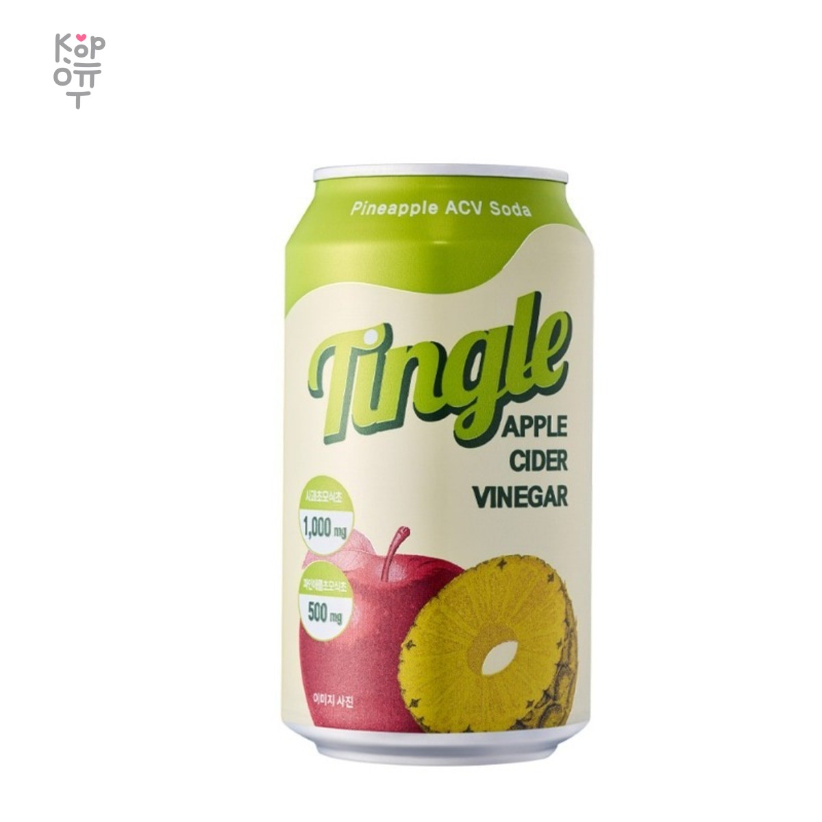 ILHWA Tingle Pineapple ACV Soda — Напиток безалкогольный газированный, вкус ананаса, 350 мл