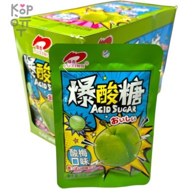 Кислая карамель LuXing Acid Sour Candy - кислота со вкусом Яблока &mdash; Корейские товары для всей семьи(КорОпт)