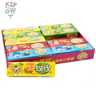 Жевательная резинка Anhui - Фруктовые истории с Татушками — Корейские товары для всей семьи(КорОпт)