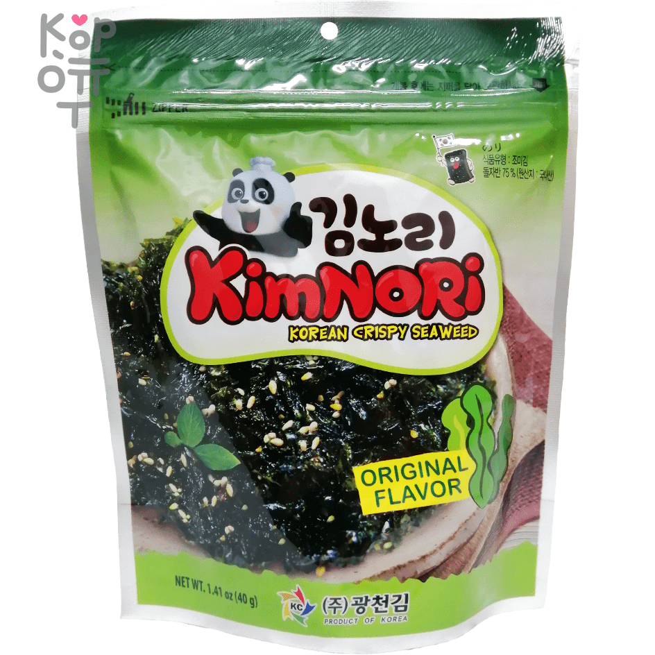 Kimnori Original Flavor - Сушеные морские водоросли с оригинальным вкусом  40гр.*20шт. по цене 0 руб. в интернет магазине Корейские товары для всей  семьи(КорОпт)