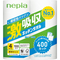 NEPIA Кухонные бумажные полотенца 100 отрезков.