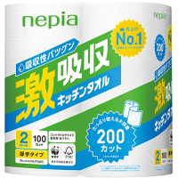 NEPIA Кухонные бумажные полотенца 100 отрезков.