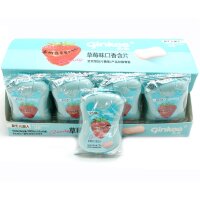 Освежающая карамель Холодок Ginkee Prebiotics с пребиотиками и фруктовым вкусом Клубники