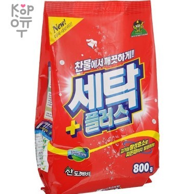 SANDOKKAEBI Se-Plus Laundry Detergent - Стиральный порошок с ферментами «Се-Плас» (мягкая упаковка) 800гр. — Корейские товары для всей семьи(КорОпт)