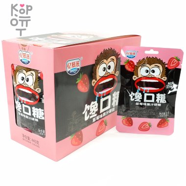 Кислая освежающая карамель Emooz Sour Candy - Жадный до конфет со вкусом ледяной Клубники — Корейские товары для всей семьи(КорОпт)