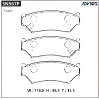 PF-9301/AN370WK/D9019M/SN567P ADVICS - Тормозные колодки