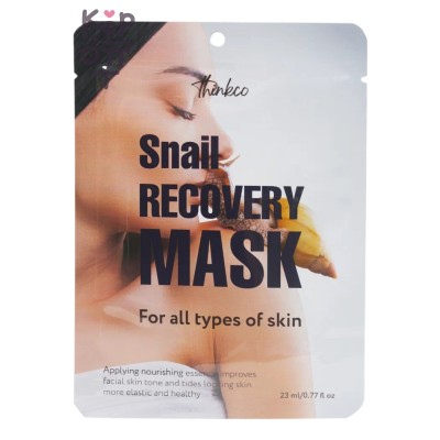 Thinkco SNAIL RECOVERY MASK - Тканевая маска для лица с экстрактом муцина улитки, 23 мл
