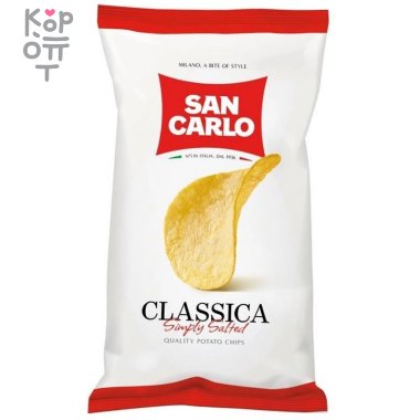 San Carlo Piu Gusto - Чипсы картофельные классические 50гр. &mdash; Корейские товары для всей семьи(КорОпт)
