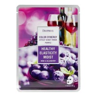 Deoproce Color Synergy Effect Sheet Mask, 20 г × 10: Pink, Purple, Yellow, Red, Sky Blue