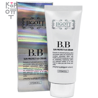 JIGOTT Sun Protect BB Cream Солнцезащитный осветляющий BB крем для лица с лепицитином и керамидами SPF41 PA++ 50мл. — Корейские товары для всей семьи(КорОпт)