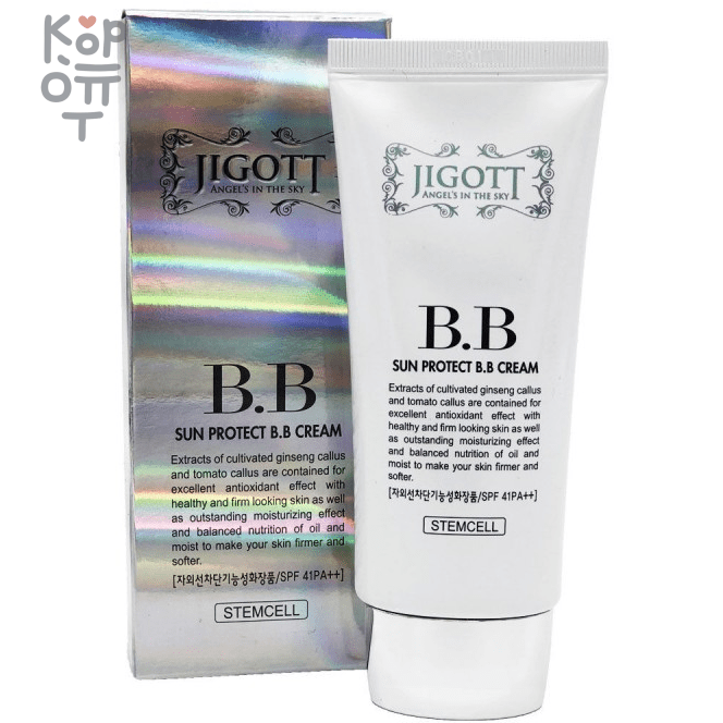 JIGOTT Sun Protect BB Cream Солнцезащитный осветляющий BB крем для лица с лепицитином и керамидами SPF41 PA++ 50мл. Солнцезащитный крем JIGOTT Sun Protect BB Cream Солнцезащитный BB крем для лица — уходовое средство для регулярного использования; в товаре выделяется: керамическое покрытие. В КорОпт можно подобрать свежие приходы азиатской косметики с хорошим остаточным сроком годности и собрать заявку по средствам регулярного ухода.