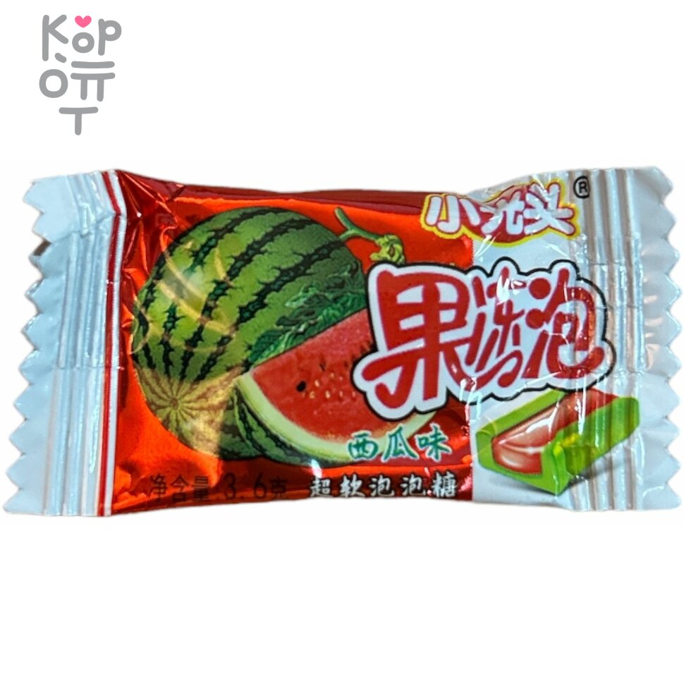 Желейная жевательная резинка со вкусом Арбуза FeiJie Jelly Bubble Gum, купить с доставкой на дом фото 1 — Корейские товары для всей семьи(КорОпт)