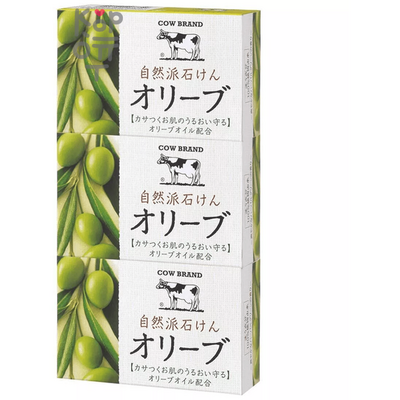 Мыло туалетное COW BRAND "Natural Soap" натуральное с Оливковым маслом.