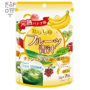 ​Yuwa &quot;Аодзиру со злаками&quot; -​ концентрат для приготовления безалкогольных напитков 3гр.*7шт. — Корейские товары для всей семьи(КорОпт)