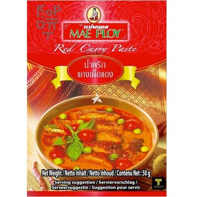 Паста красный карри, Mae Ploy, 50гр.