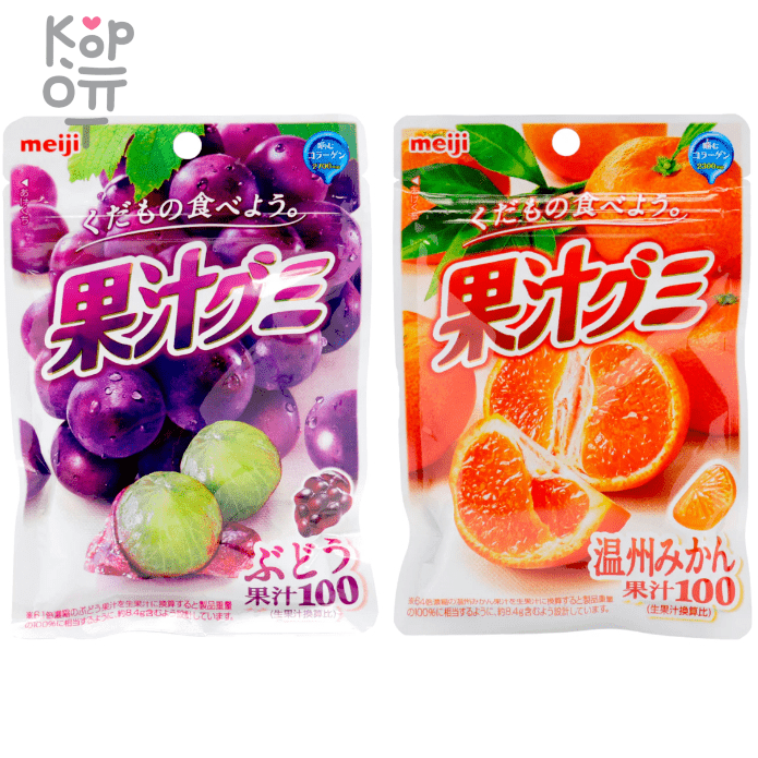 Meiji Collagen Fruit Gummy - Фруктовый мармелад с коллагеном 54гр.