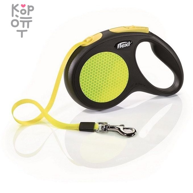 flexi рулетка New Neon M (до 25 кг) лента 5 м