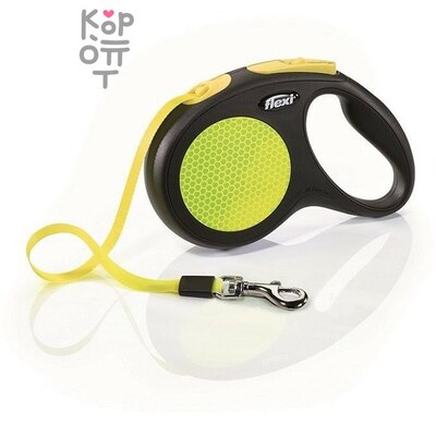 flexi рулетка New Neon M (до 25 кг) лента 5 м