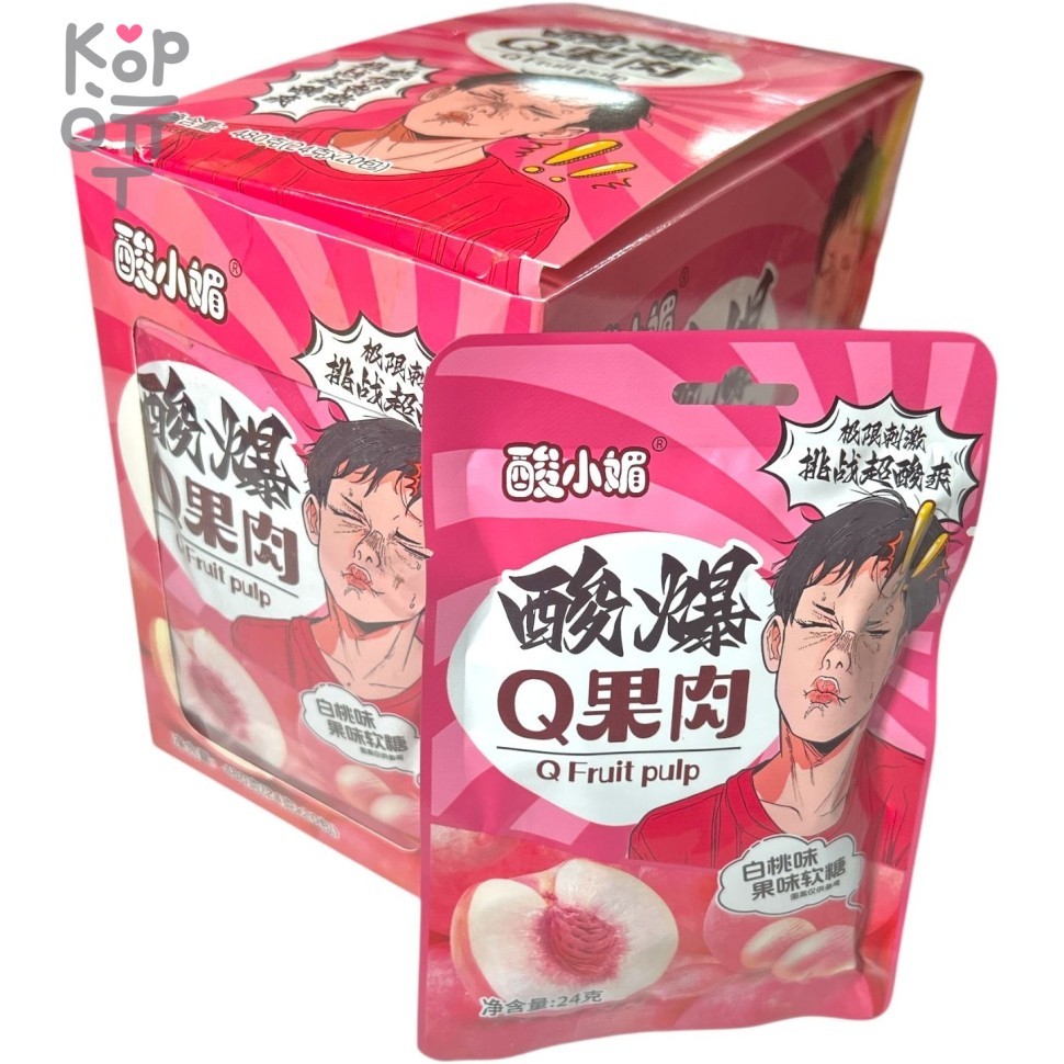 Кислый мармелад Hong TaiKee Foods Candy Кислые фрукты со вкусом Персика, купить с доставкой на дом фото 1 — Корейские товары для всей семьи(КорОпт)