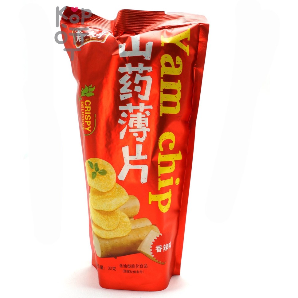 Чипсы Yinai family Yam Crispy Chips с острым вкусом, 33гр.