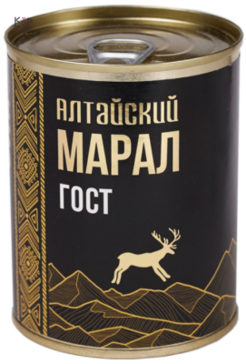 СИЛА — Altai Maral Stew — Марал тушёный Алтайский, высший сорт, 338 г — коробка 24 шт