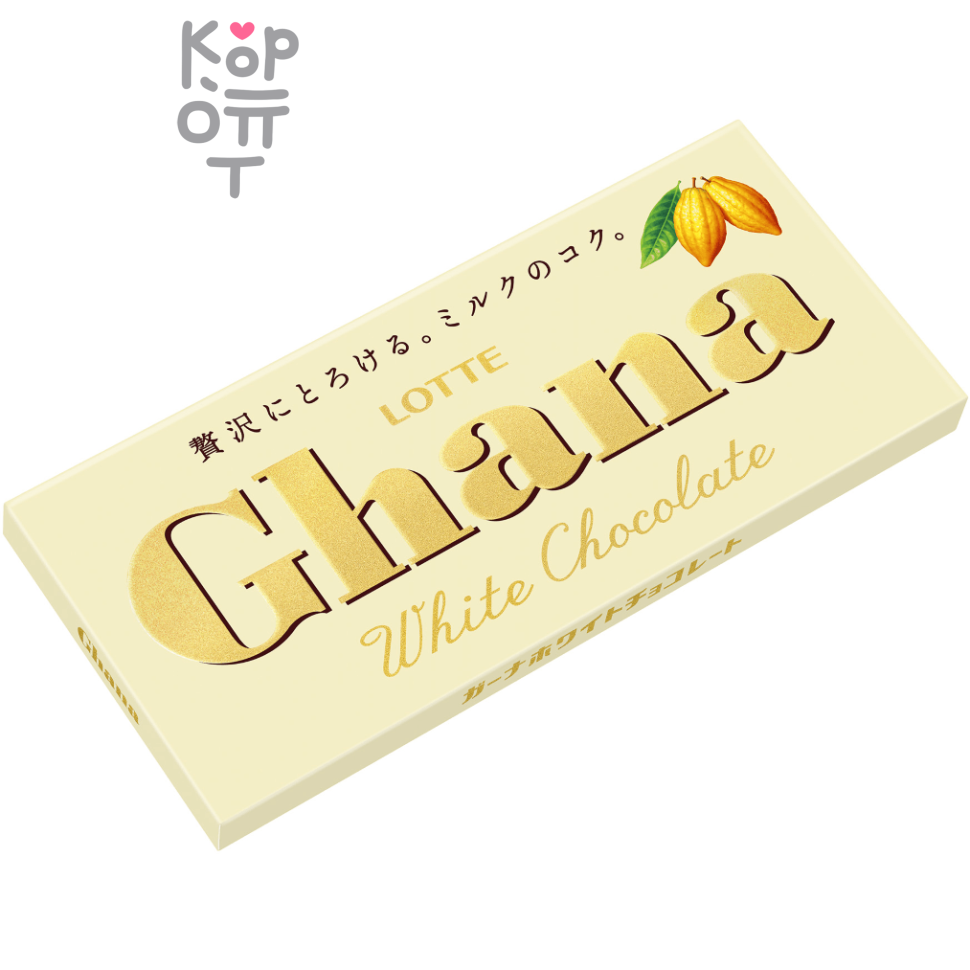 LOTTE Ghana White Chocolate - Шоколад Гана белый 45гр.