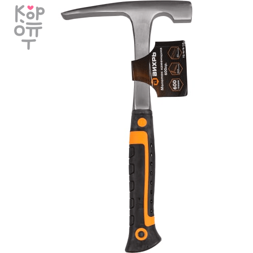 Молоток каменщика 600гр.  цельнометаллический, двухкомпонентная рукоятка Вихрь., купить с доставкой на дом фото 1 — Корейские товары для всей семьи(КорОпт)