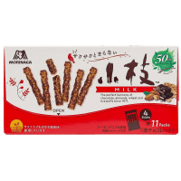 Morinaga Соломка шоколадная со вкусом миндаля, 44 шт., 62,7 г