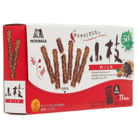 Morinaga Соломка шоколадная со вкусом миндаля, 44 шт., 62,7 г