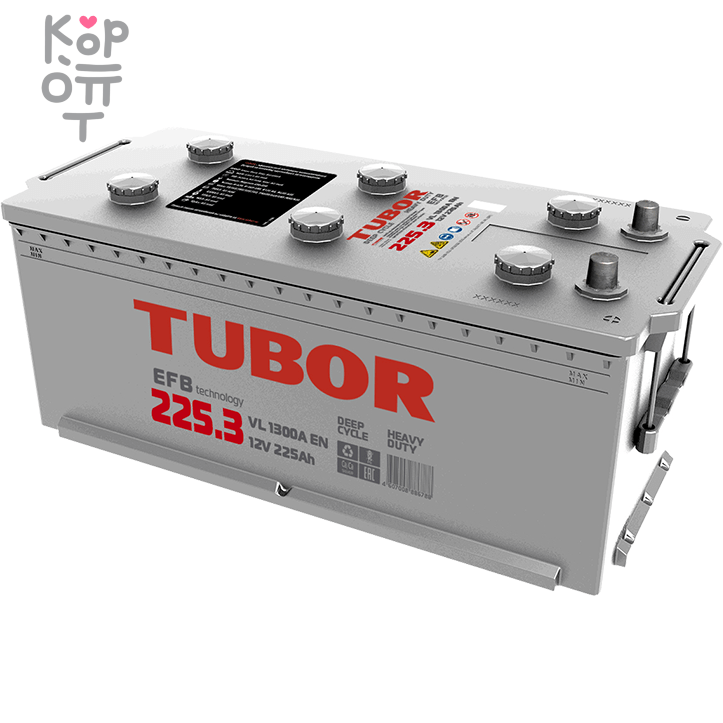 Аккумулятор TUBOR EFB 6СТ-225.3 VL, 225A, C type ( L )