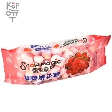 Маршмеллоу Snowmagic со вкусом Клубники, 138гр. &mdash; Корейские товары для всей семьи(КорОпт)